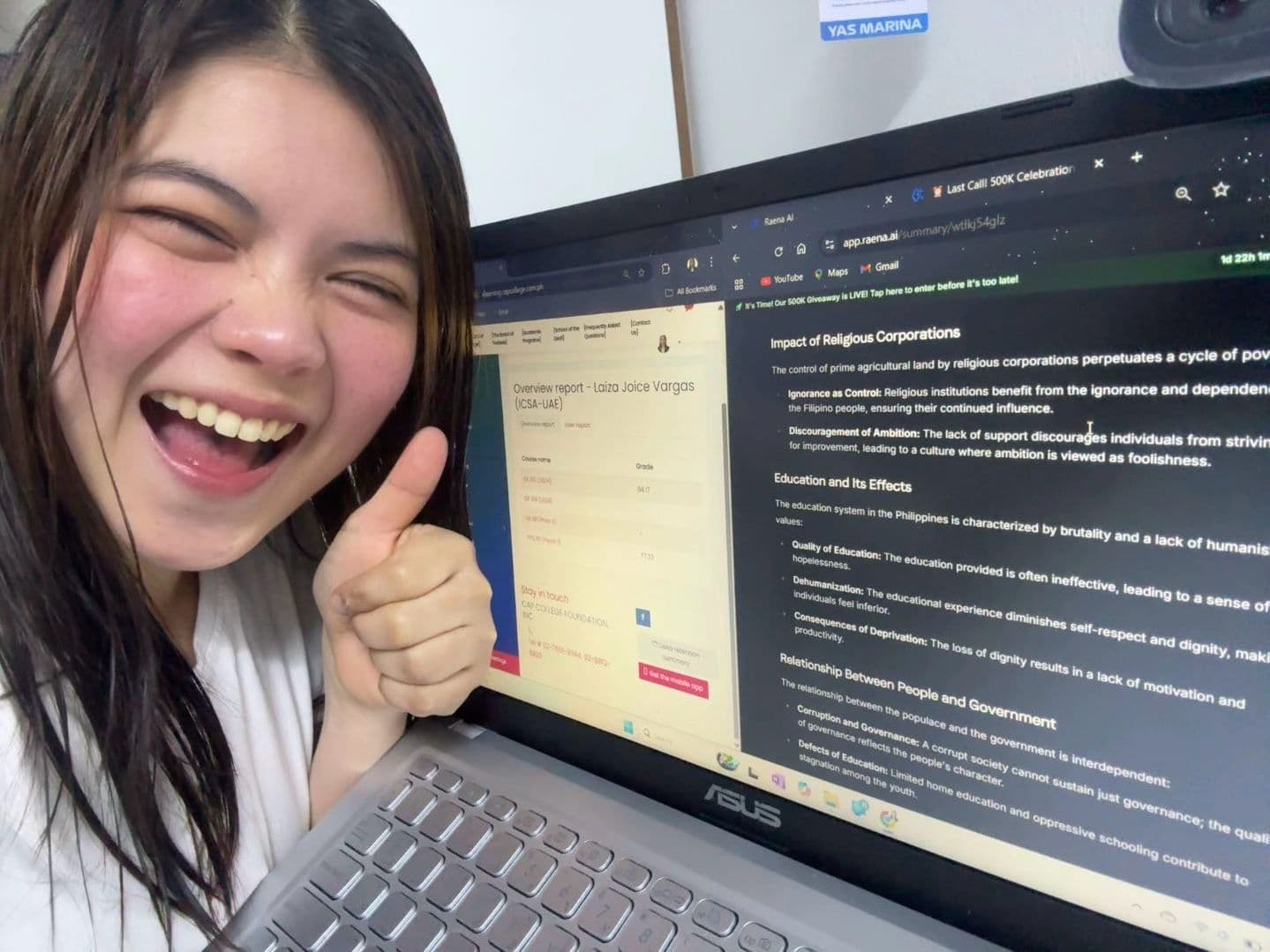 Laiza V.'s testimonial